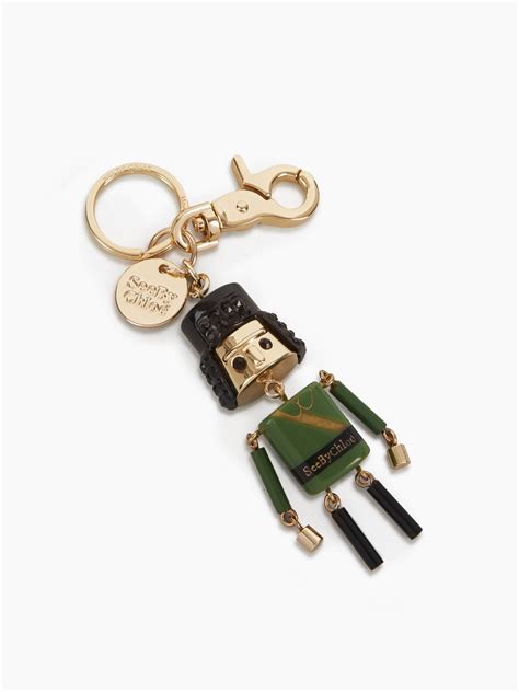 buy see by chloe keyring|See By Chloé Soldier Keyring .